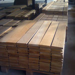 Teak lumber tables